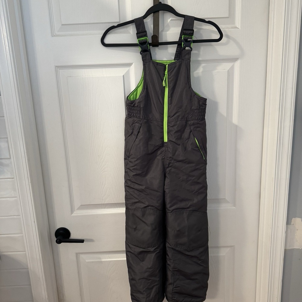 C9 By CHAMPION  Black Green Insulated Ski Snowsuit Overall Pants  Kids SZ: S 6-7